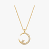 Lunara - Crystal Moon Pendant Necklace