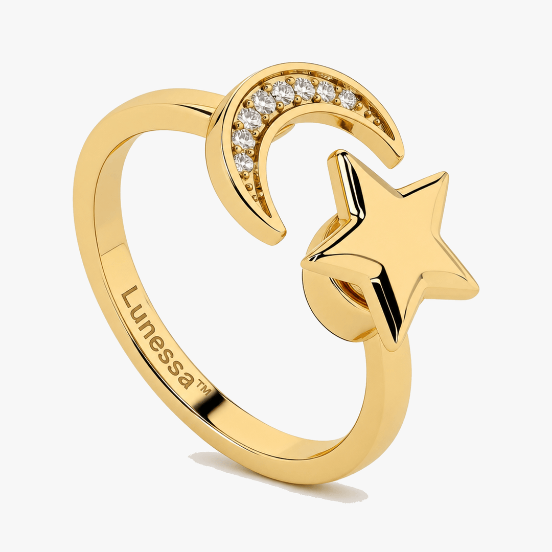 Lunessa - Moon and Star Calming Ring