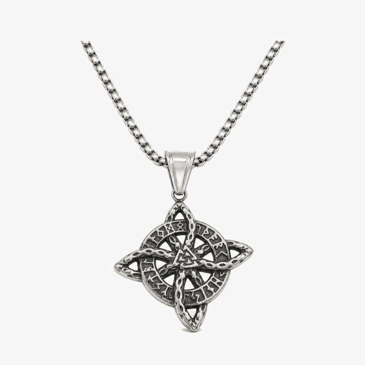 Elowen – Crystal Celtic Knot Necklace