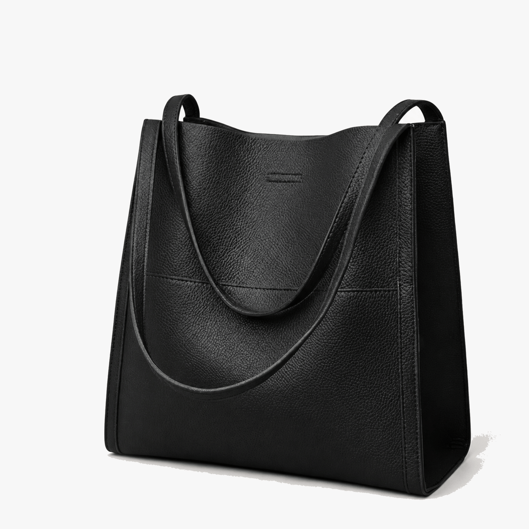 Solenne – Soft Leather Shoulder Tote