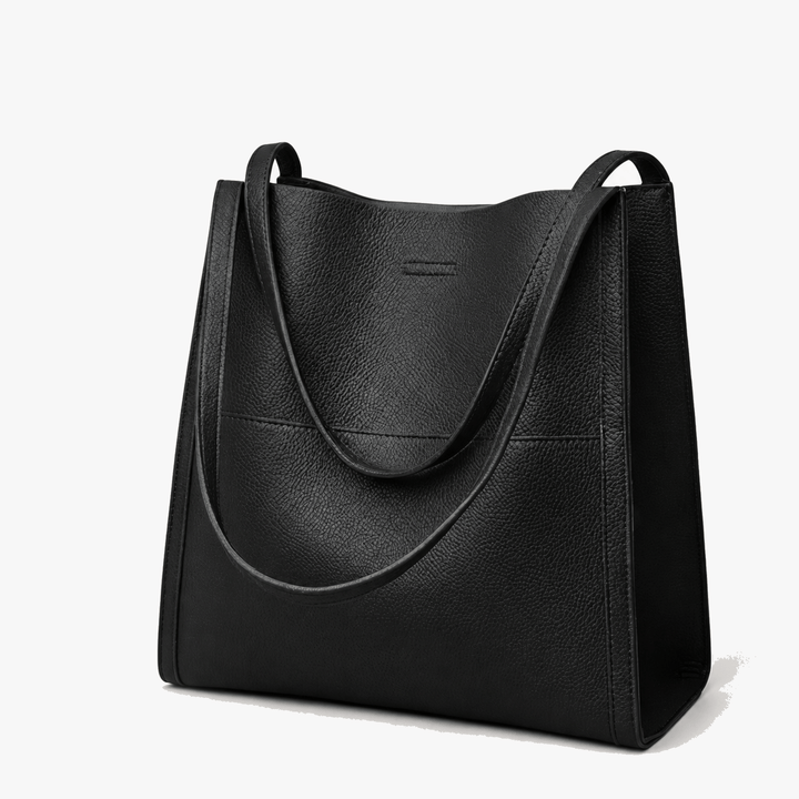 Solenne – Soft Leather Shoulder Tote