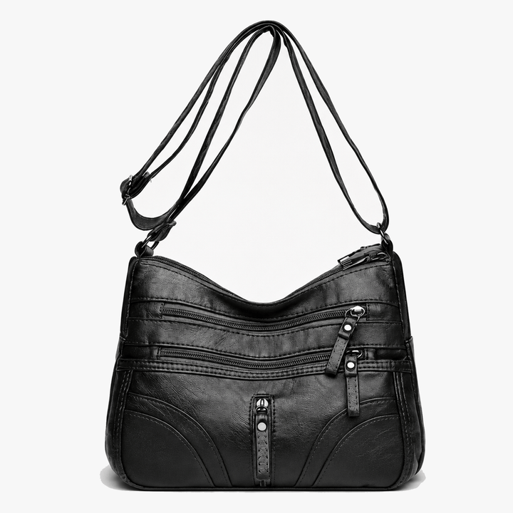 Caressa – Soft Leather Multi Pocket Crossbody Bag