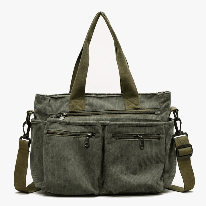 Cordova – Multi Pocket Corduroy Shoulder Bag