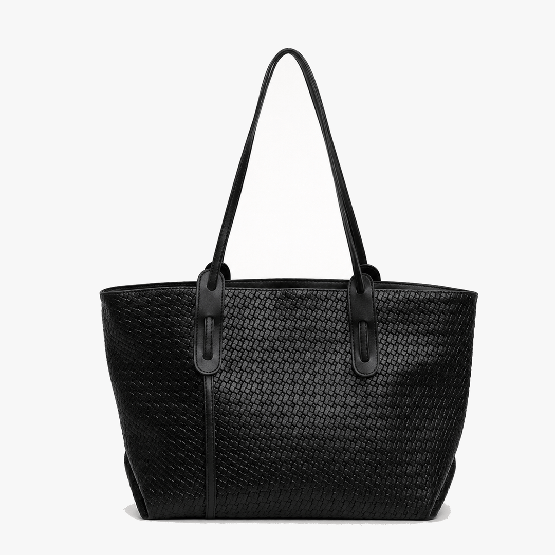 Ardenna – Woven Faux Leather Tote