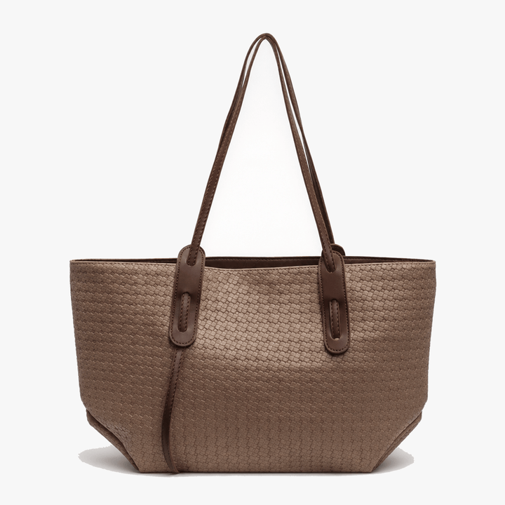 Ardenna – Woven Faux Leather Tote