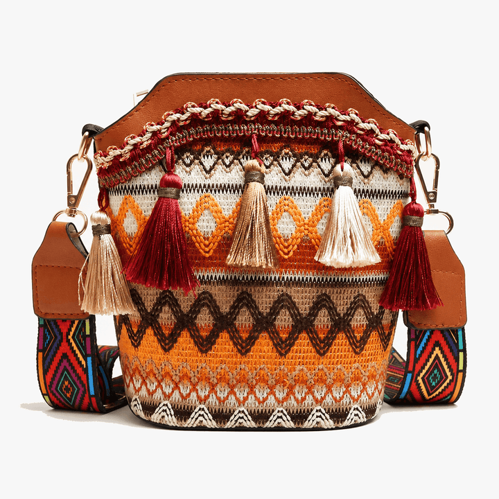Maravela – Handwoven Tassel Crossbody Bag