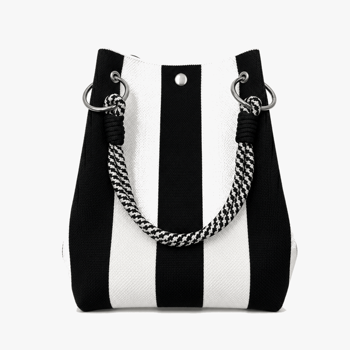 Sundara – Striped Knit Bucket Bag