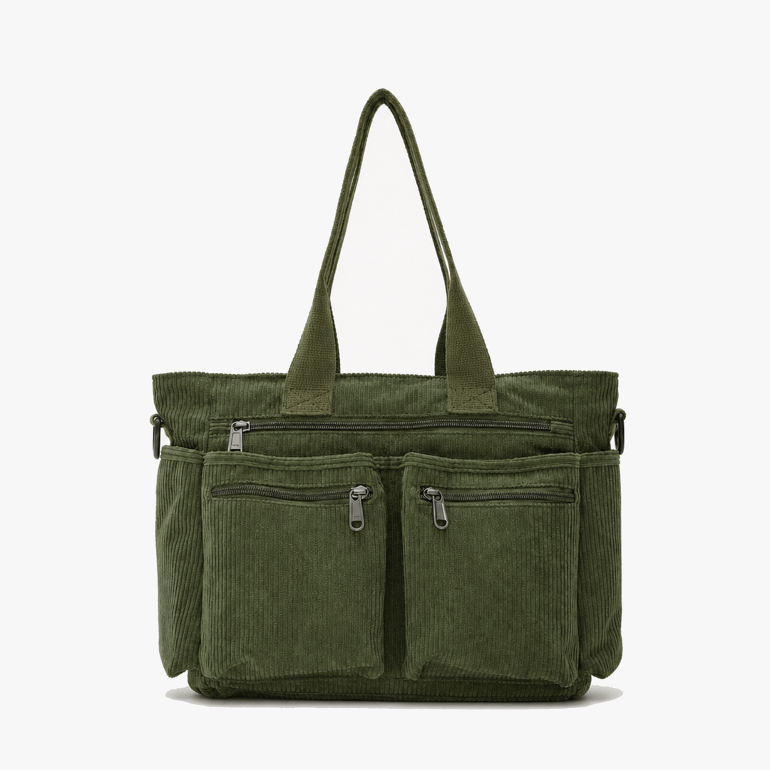 Lunavia – Corduroy Utility Tote with 6 Pockets