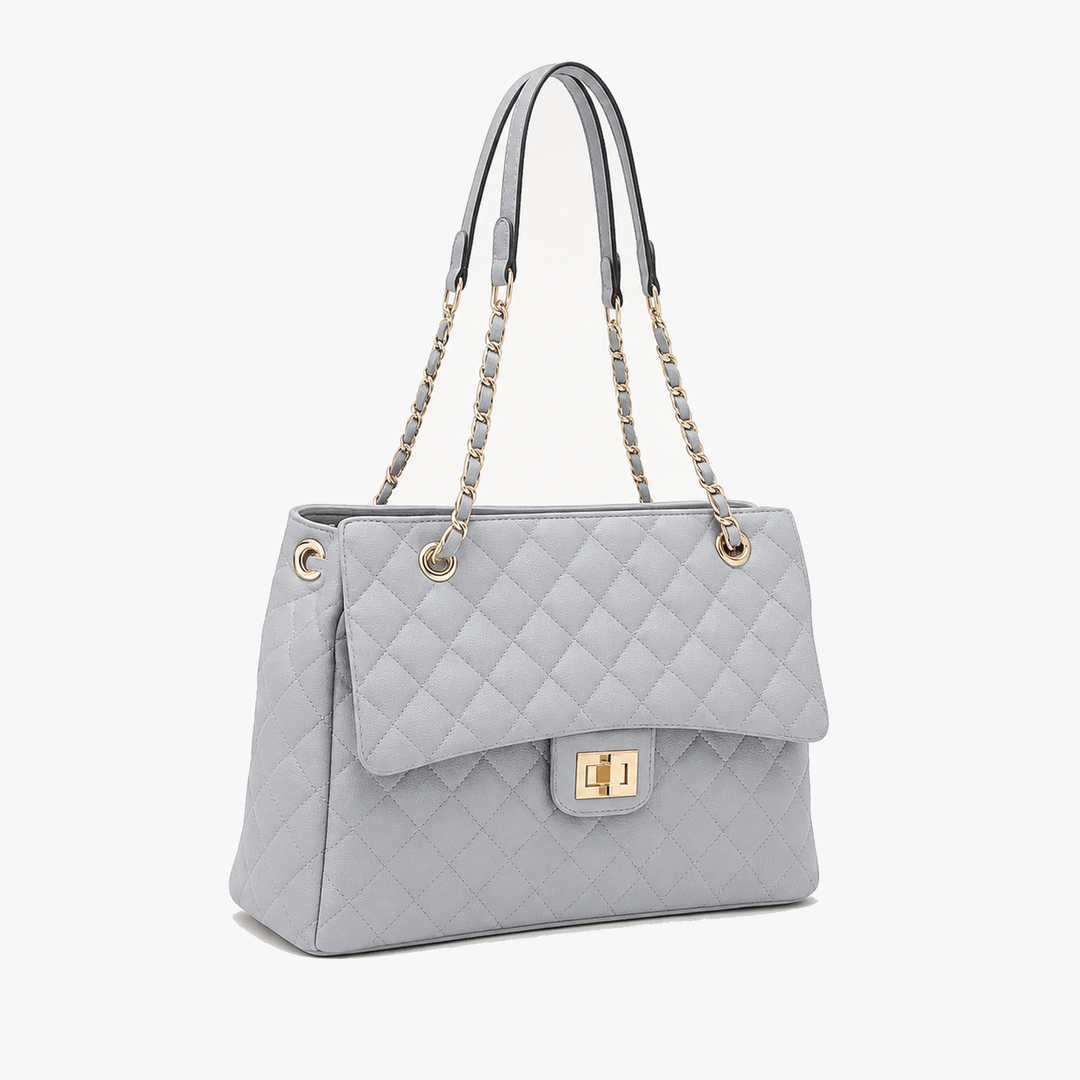 Ellara – Quilted Chain Strap Tote