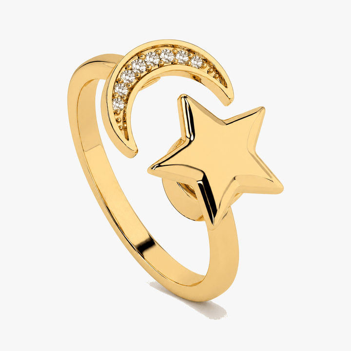 Lunessa - Moon and Star Calming Ring