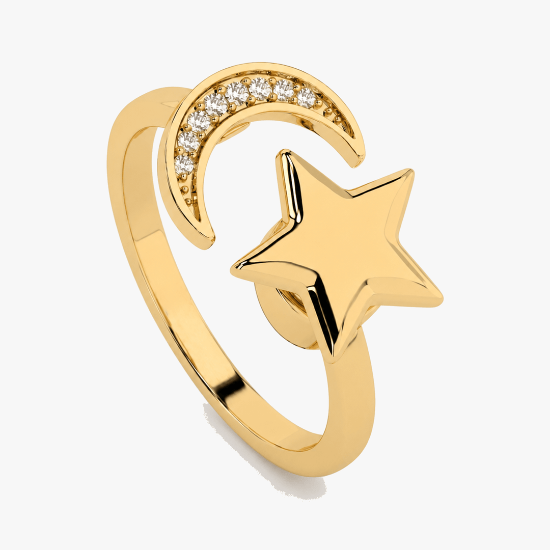 Lunessa - Moon and Star Calming Ring