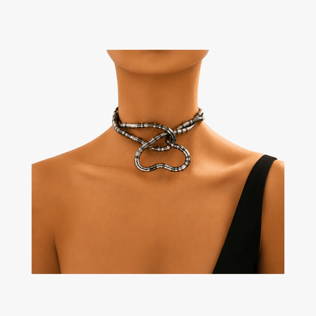 Serpina - Flexible Snake Necklace and Bracelet Set