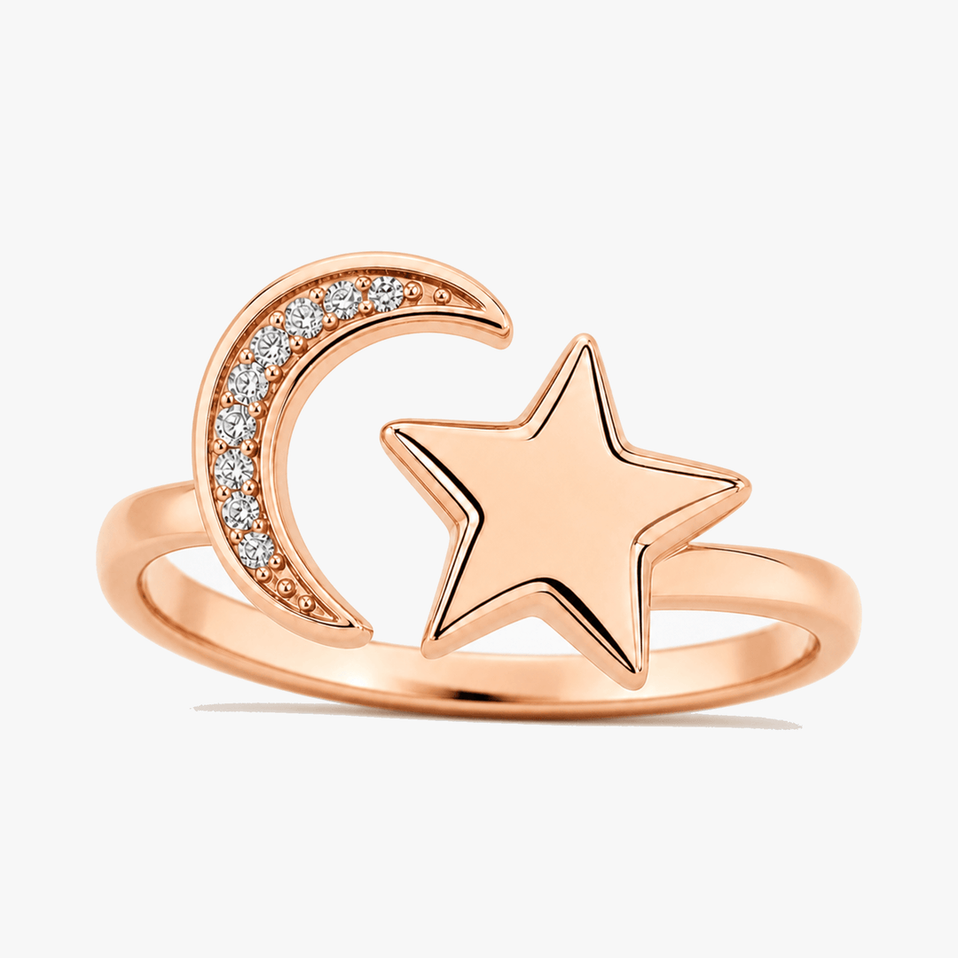 Lunessa - Moon and Star Calming Ring