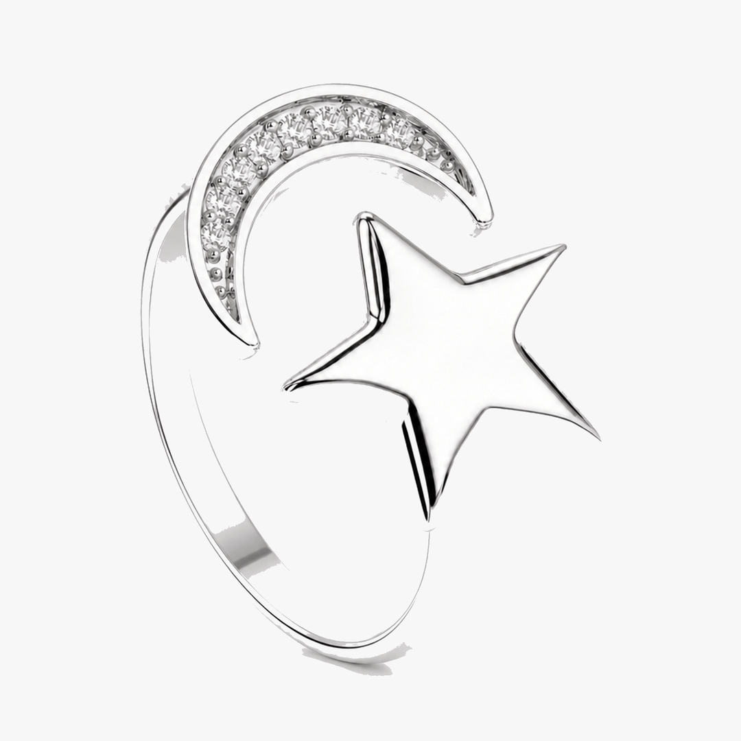 Lunessa - Moon and Star Calming Ring