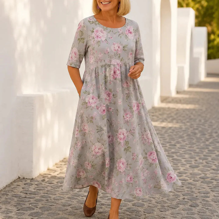 Florenza – Soft Touch Floral Maxi Dress for Women