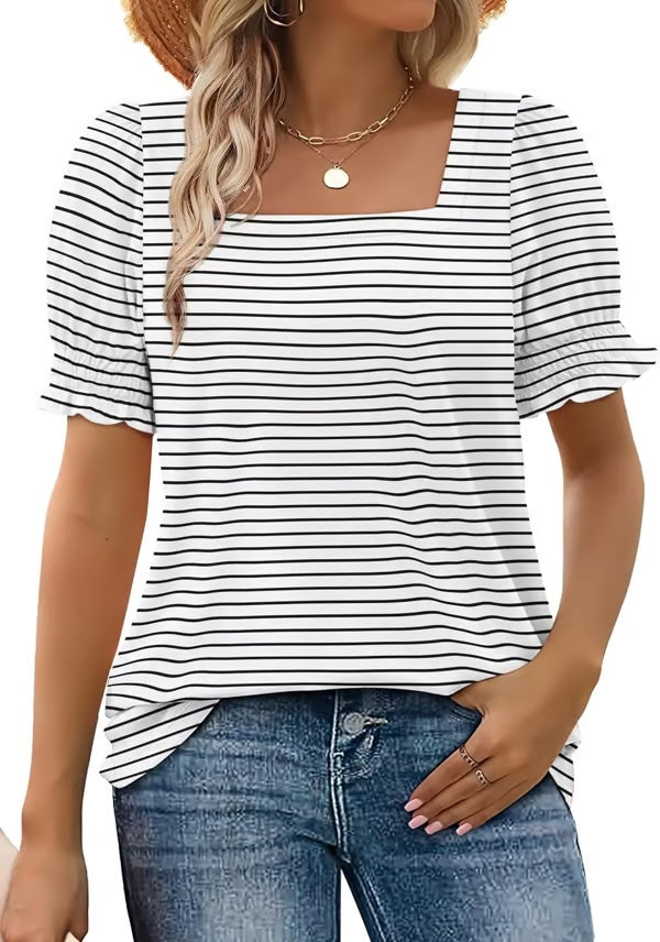 Easeen™ - Comfy, Covered &amp; Square-Neck Top