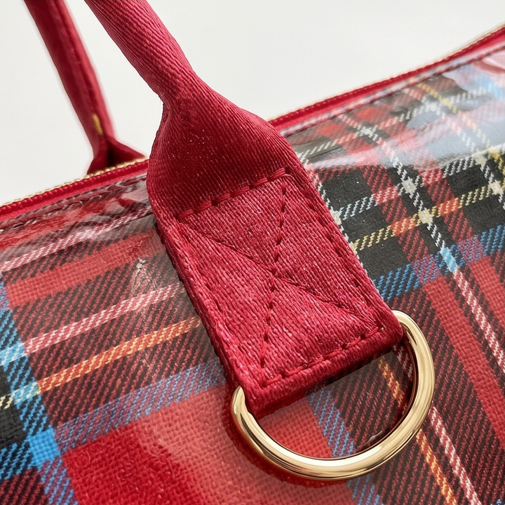 Carroway – Glossy Checkered Tote Bag