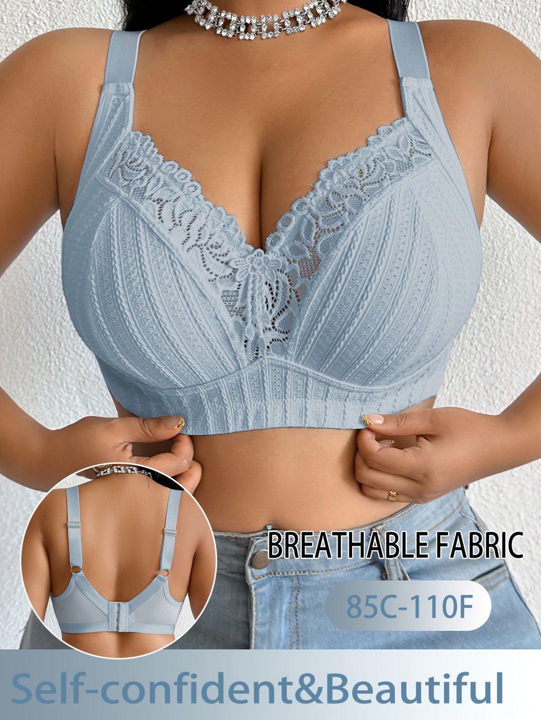 Sienna - Plus Size Comfort-Back Bra