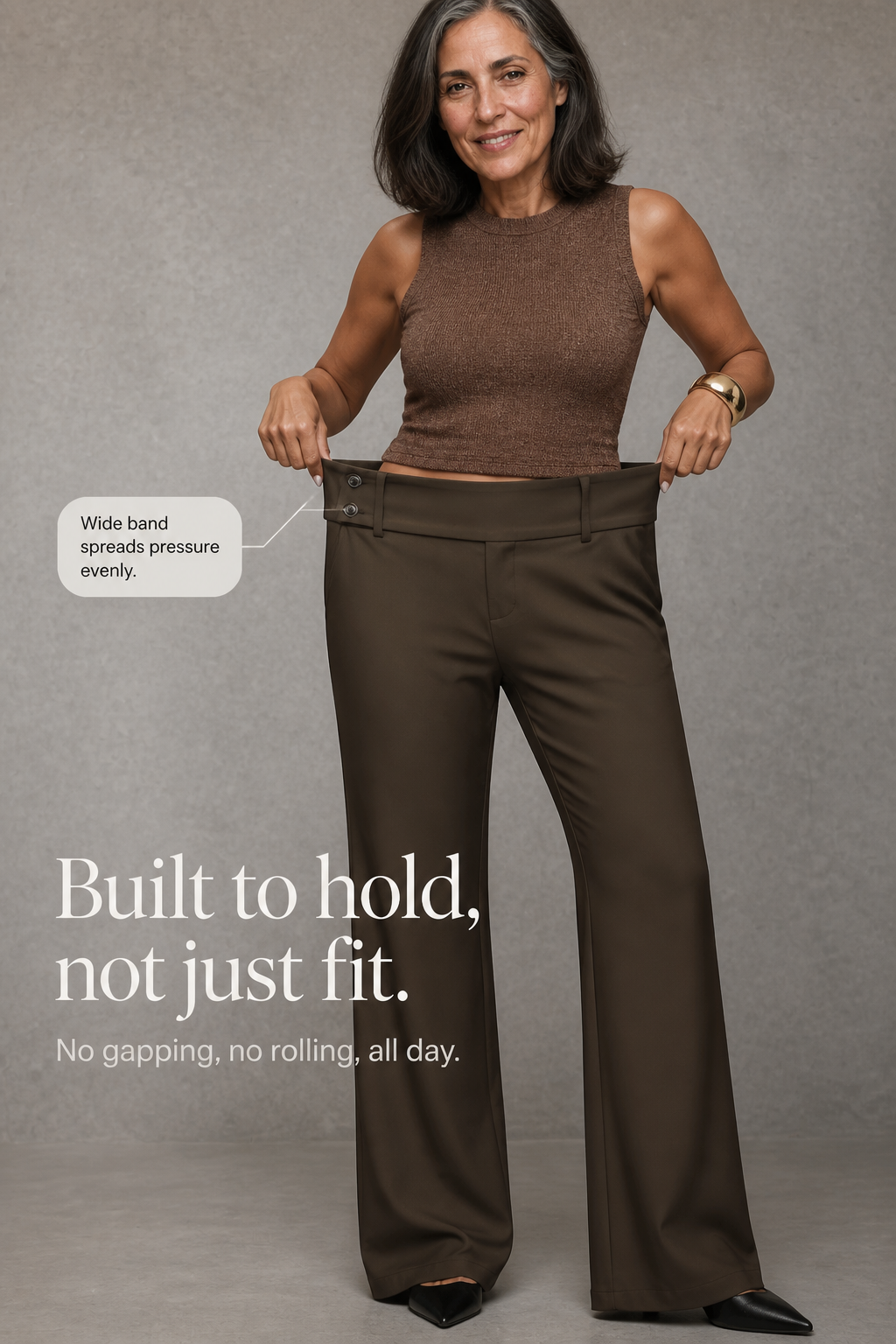 Nolamere | Wide-Leg High-Waisted Dress Trousers