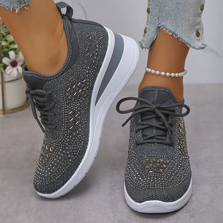 Assina | Comfortable sneakers with rhinestone details