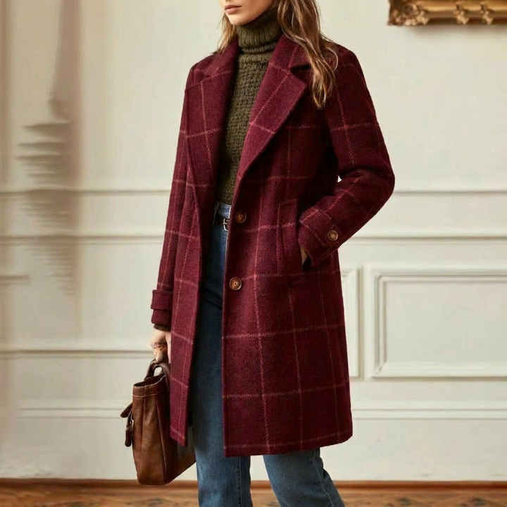 Oxford | Wool-Effect Check Coat