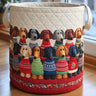 Dachshund Sweater Parade Laundry Basket