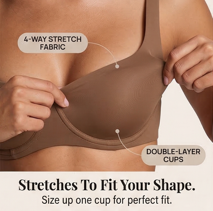 Veluna - Seamless Unlined Balconette Bra