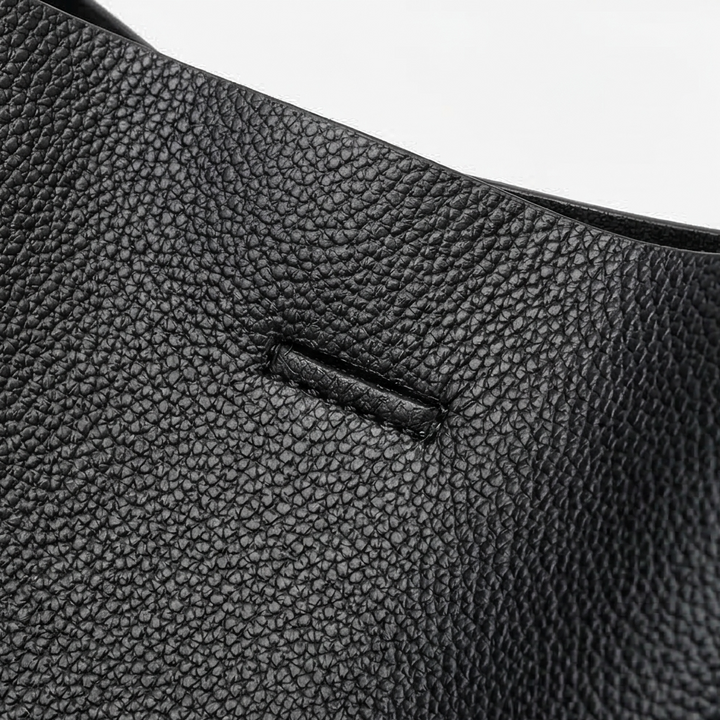 Tessara - Structured Pebbled Leather Tote Bag