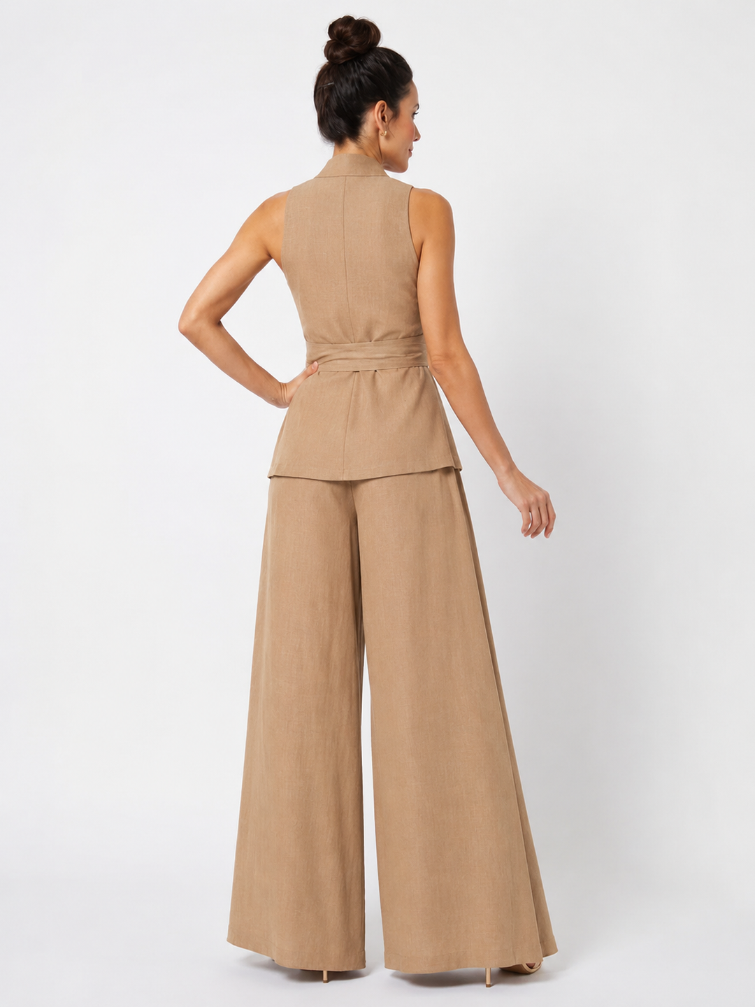 Amelia | Wrap Top &amp; Wide-Leg Pants Set