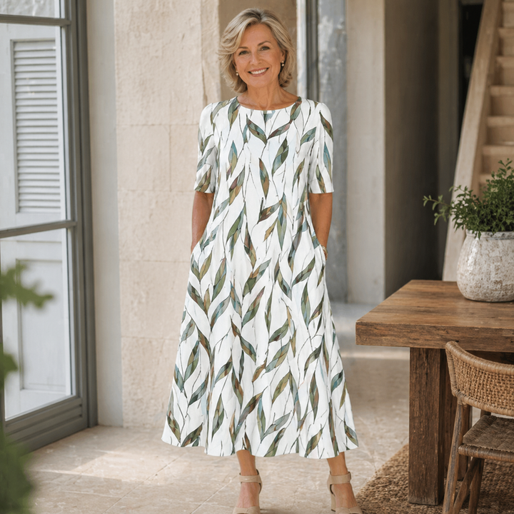 Sarah - Effortless Floral Midi Dress