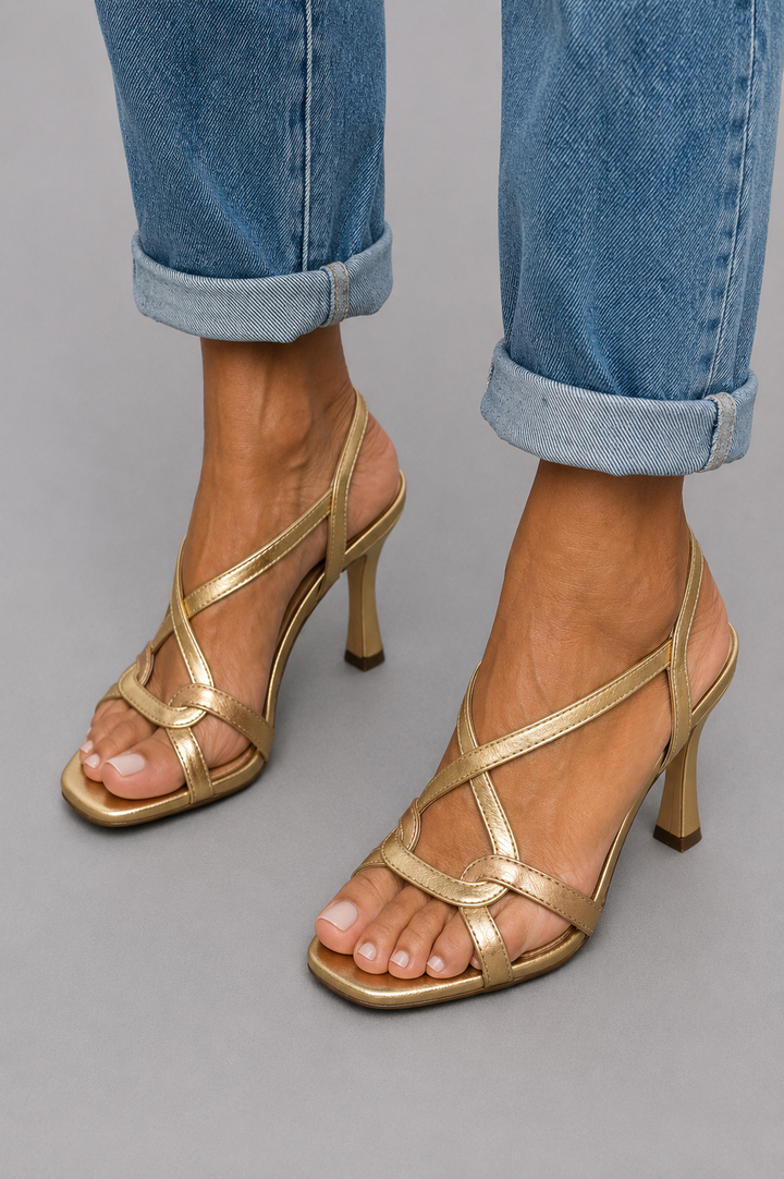 Cassie - Golden Charm Heels