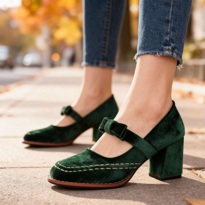 Alessia - Velvet Loafers