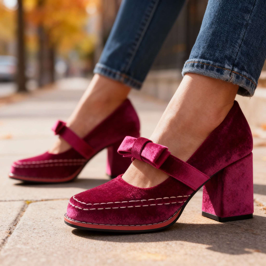 Alessia - Velvet Loafers