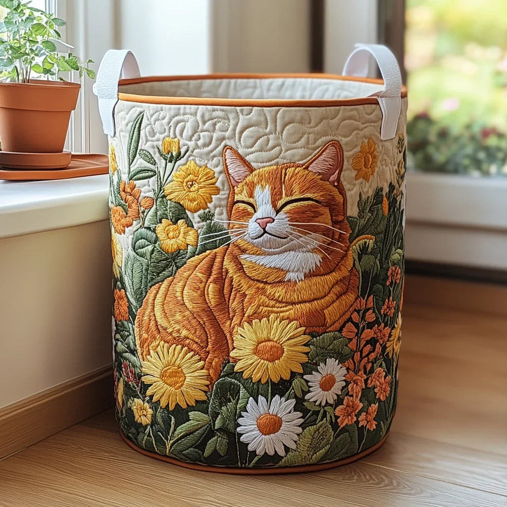 Ginger Daisy Nap Laundry Basket
