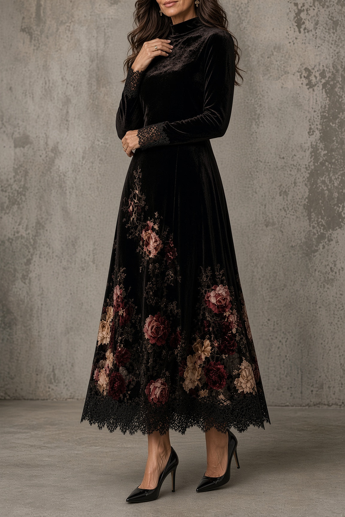 Lucienne | Romantic Velvet Dress – Julia Bellmont