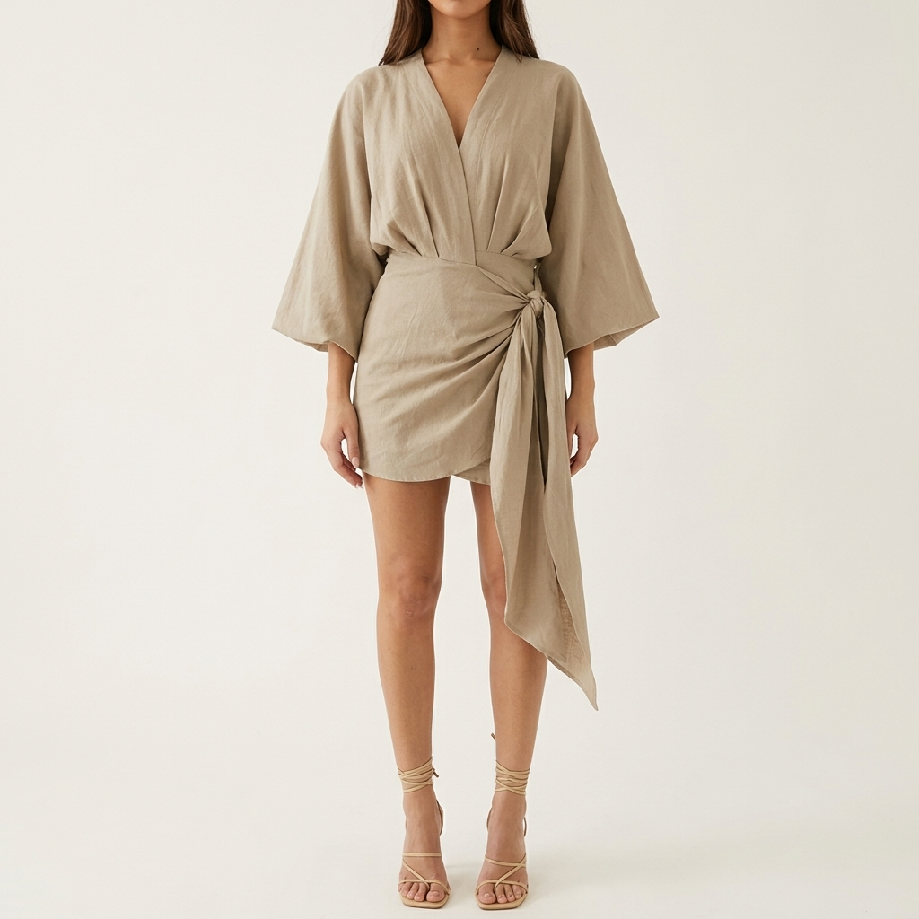 Velara – Kimono Sleeve Wrap Dress for Women