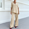 Lunara – Women's Asymmetric Linen Co-Ord Set