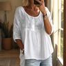 Floralé – Women's Embroidered Floral Peplum Blouse