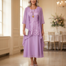 Florenza – Women's Elegant Lace and Chiffon Dress Set