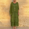 Velara – Women's Flowing Tiered Chiffon Maxi Dress