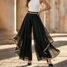 Florenza™ – Wide-Leg Pants with Gold Trim