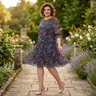 Floressa – Women's Tiered Chiffon Paisley Midi Dress