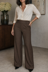 Nolamere | Wide-Leg High-Waisted Dress Trousers