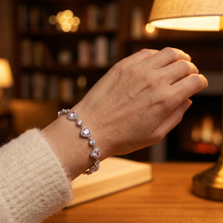 Lunavia – Heart Crystal Halo Bracelet