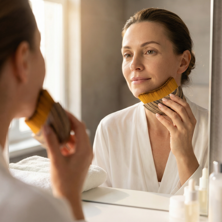 Veluna – Soft Bristle Facial Contour Brush