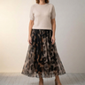 Vivara – Women's Soft Knit & Leopard Skirt Set
