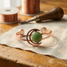 Julia's Sphere Green Copper Bracelet