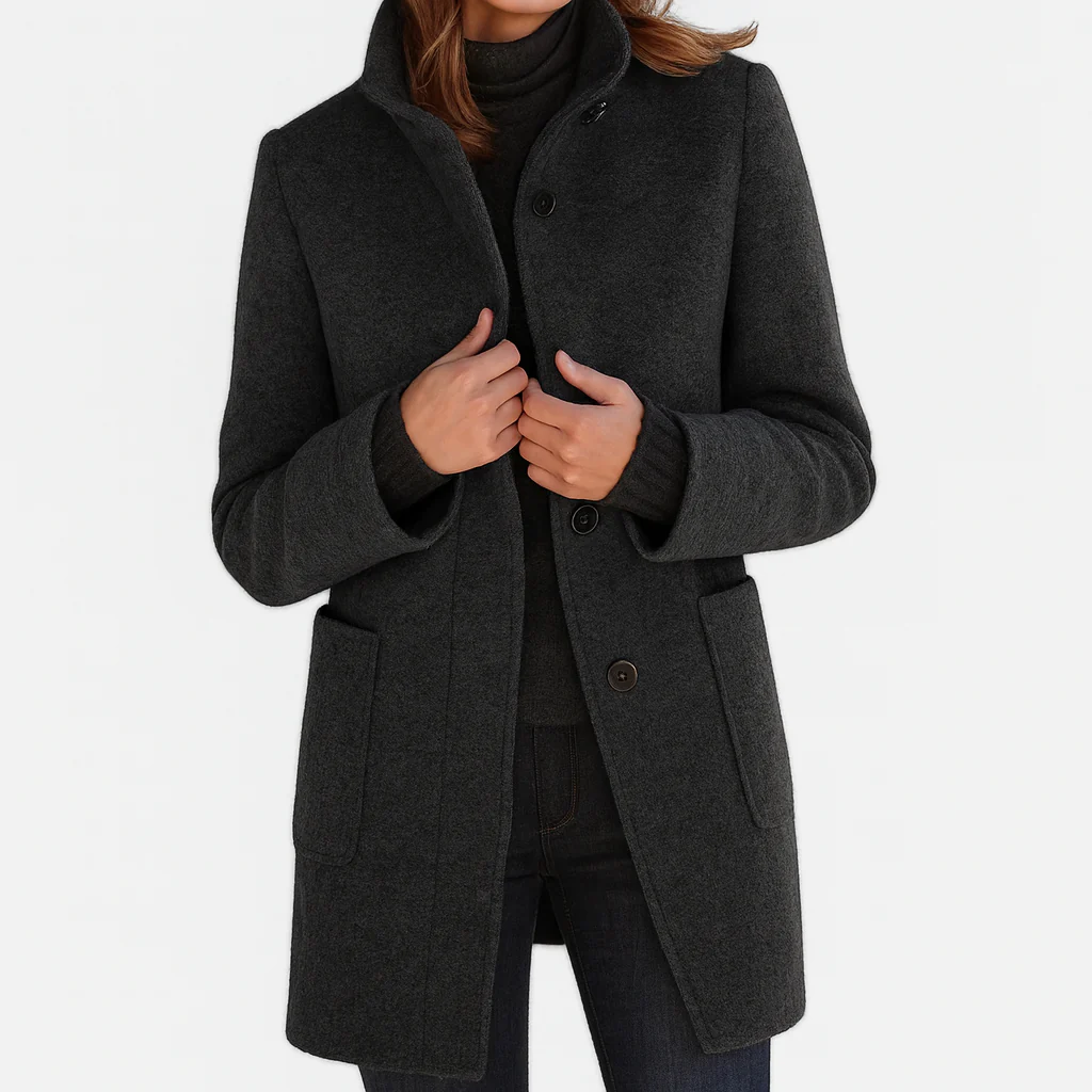 Beatrice | Classic Everyday Button Coat