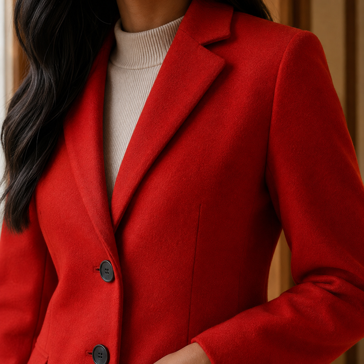 Scarlett | Single-Breasted Wool-Effect Overcoat