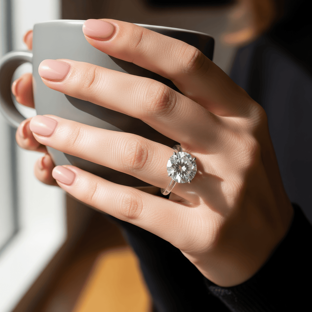 Elaria - Invisible Floating Thread Ring